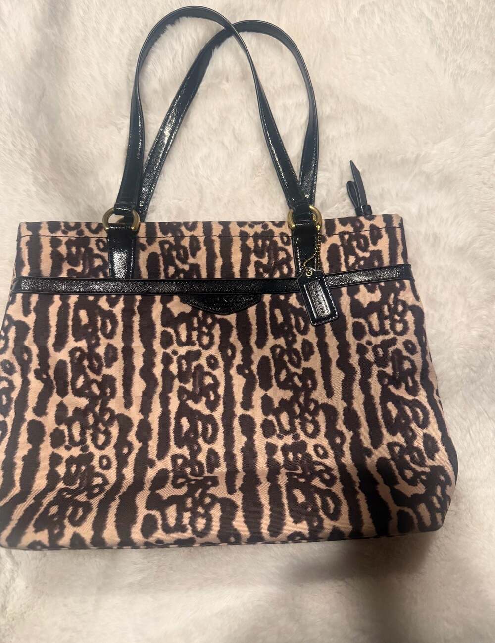 Coach Ocelot Leopard Print Tote Bag F31901